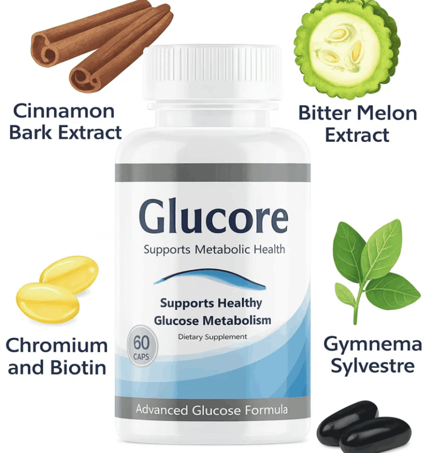 Glucore-one-bottle-ingredience image